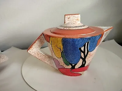 Buy Metropolitan Museum Of Art Reproduction, Clarice Cliff Teapot ~ Autumn ~ 1993   • 67.40£
