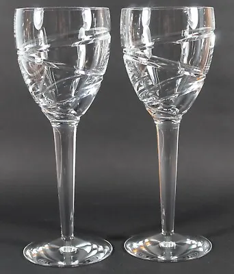 Buy Stuart Crystal, Aura, 2 X Water Goblets Glasses Jasper Conran, Wine, 9  ⅞ 25.3cm • 79.99£