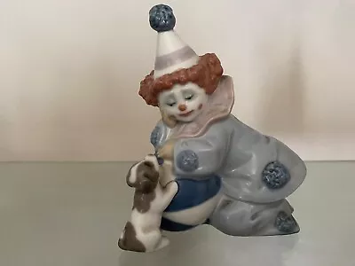 Buy Lladro Nao Figurine Pierrot Clown With Puppy And Ball 1985 • 10.50£