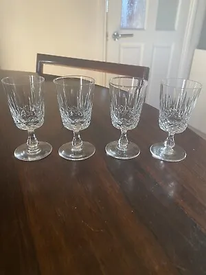 Buy Set Of 4 Edinburgh Crystal Appin Cut Sherry Glasses  3 7/8 In Tall • 10£