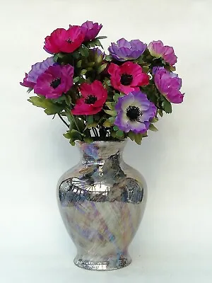 Buy Vintage Oldcourt Ware Blue Lustre Vase 18cm High • 15.99£