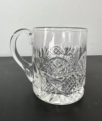 Buy Vintage Edinburgh Crystal Glass Tankard Handled Mug Cut Lead • 10£