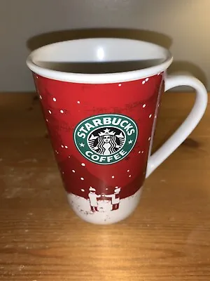 Buy Starbucks Christmas Mug 2007 Red White 4.75 In’s VGC Over 1/2 Pint • 14.99£