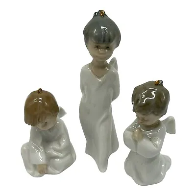 Buy Lladro Mini Angelitos 1.604 Set Of 3 Angels Nativity Christmas Ornament 1988 • 77.99£