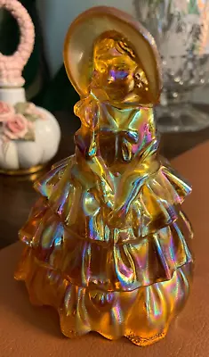 Buy Fenton Glass Southern Belle Lady  Iridescent Amber MINT Condition • 16.76£