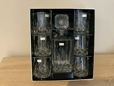 Buy Royal Doulton Seasons Crystal Whisky Decanter + Six Glasses Ex Cond See Details • 45£