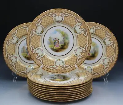 Buy Spode Copeland Set Of 12 Dinner Plates Made For Tiffany Y567 Pattern Figural • 564.27£