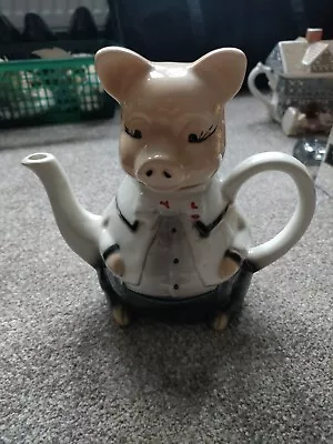 Buy Tony Wood Master Piggy Teapot Staffordshire Vintage Collectable Pottery • 4.99£