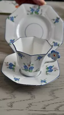 Buy Rare Melba Bone China Handpainted Cup Saucer And Plate Set • 45£