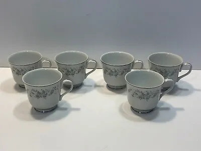 Buy 6 Carlton Fine China Corsage Pattern 481 Coffee Cups • 14.36£
