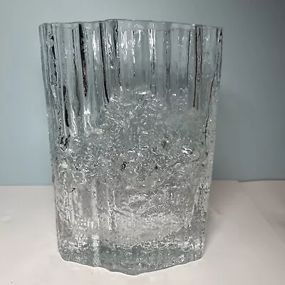 Buy Vintage Finnish Iittala Pinus Tapio Wirkkala Art Glass Vase 9in Signed TW Chip • 76.86£