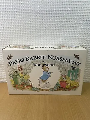 Buy Wedgewood Peter Rabbit 3 Piece Nursery Set Mug, Plate And Bowl In Original Box • 28.41£