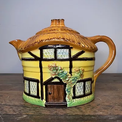 Buy Burlington Ware Devon Cobb Cottagecore Cottage Teapot Vintage Collectible • 7.99£