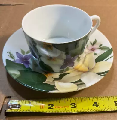 Buy Vintage Bill Goldsmith Narcissus Limoges China Coffee Cup & Saucer - 1986 • 23.98£