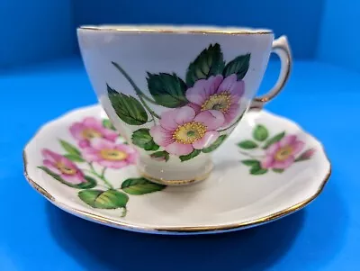 Buy Tea Cup & Saucer – Pink Rose - Royal Vale – England Bone China • 9.58£