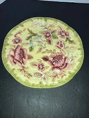 Buy Longaberger Pottery Plate Flowery Design Decorative 9  • 13.28£