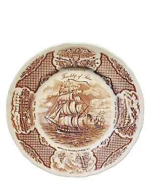 Buy Alfred Meakin Fair Winds The Friendship Of Salem Brown Dinner Plate England • 23.70£
