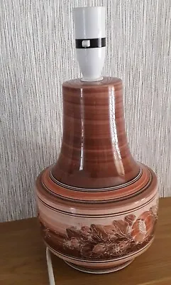 Buy Vintage Jersey Pottery Table Lamp 12  Tall Approx Floral Pattern  • 12.99£