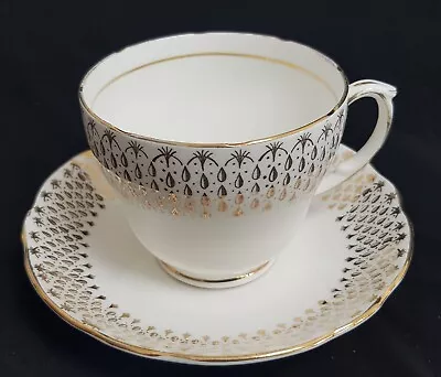Buy Vintage Duchess Bone China Raindrops Tea Cup & Saucer • 7.50£