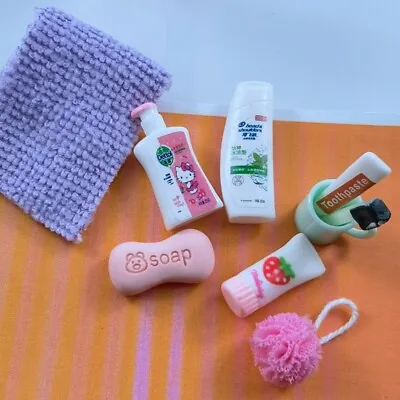 Buy 1:12 Scale Dolls House Miniature Shampoo Liquid Soap Toothpast Towel Bathroom • 5.99£