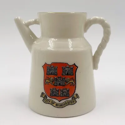 Buy Wh Goss Crested China Model Of The Scarboro Kettle - City Of Winchester Crest • 10£