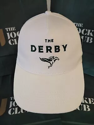 Buy Horse Racing (the Derby) Adult White Baseball Adjustable Cap. 100% Cotton • 5£