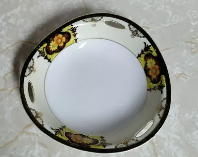 Buy Noritake Floral Bowl With Gold Trim Serving Dish With Handles Hand Painted Japan • 13.17£