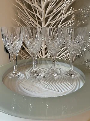 Buy WATERFORD Crystal Marquis Set Of 4 X Champagne 'Clear Cut' Glasses MGB • 20.10£