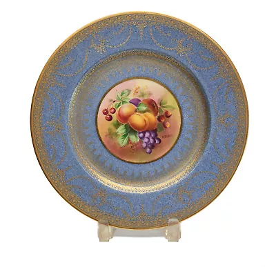 Buy George Jones Crescent England Porcelain Fruit Dinner Plate, C.1900 Signed  • 138.36£