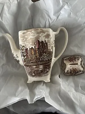 Buy Johnson Bros Old Britain Blaine’s Castle Tea Pot Bone China Made In England • 18£