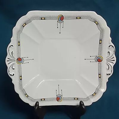Buy Vintage / Art Deco Shelley Square Cake Plate - Pattern No 11306 - Dates To 1925 • 19.95£