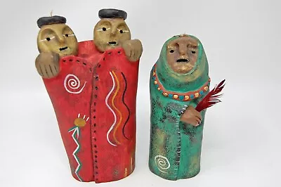 Buy Judy Peele Tribal People Blanket Comanche Native American Art Pottery Sculpture • 37.80£