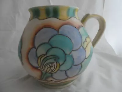 Buy Carlton Ware Large Handled Vase (Jug Vase) In Tubelined Flower Pattern 3945 • 43£