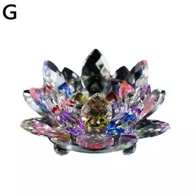 Buy Crystal Flower Ornament Large Crystal Craft Home Decor 1 D3W5cz Pcs V9P3 • 7.39£