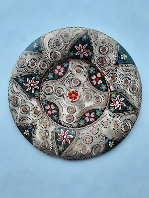 Buy Turkish- Fethiye- Multicolored -Hand Engraved-17.5cm -Copper Plate-Vintage-VGC • 4.50£