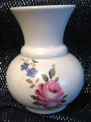 Buy Pretty Prinknash Pottery Vase With Floral Design Approx 3.25 Ins Tall  • 5.99£
