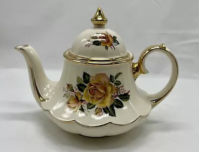 Buy Vintage Sadler Bell Shaped Carrousel Teapot With Cabbage Rose • 9.99£