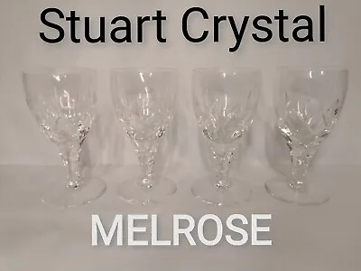 Buy 4 X Stuart Crystal Melrose Glasses Port Sherry Glasses 80ml • 14.99£