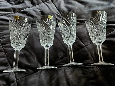 Buy Tyrone Crystal Wine / Water Glasses ~ Lot Of 4 ~ Right From Ireland!  NEW! • 123.29£
