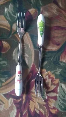 Buy Pimpernel Portmeirion Christmas Wish Two Cake Forks New Childrens Xmas New Rare • 10.99£