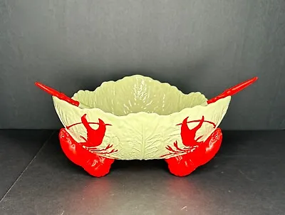 Buy Carlton Ware Lobster Three Footed Serving Bowl (9.5 In.) W/ Spoon & Fork England • 279.21£