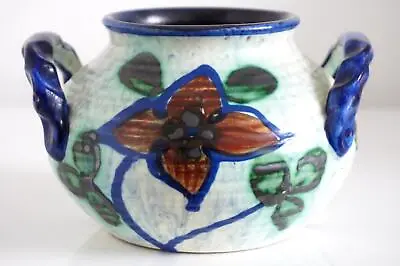 Buy Swedish Scandinavian Vintage Art Pottery Handled Vase - Upsala-Ekeby - C.1930's • 70£