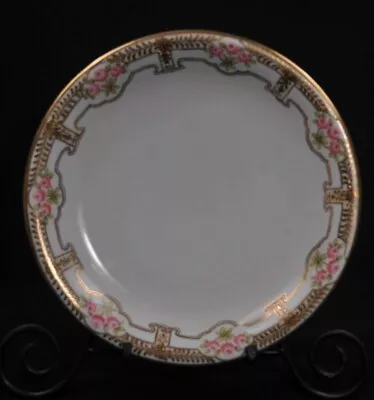Buy Nippon Era Cake Plate I E & C CO Hand Painted Roses Japan Raised Gold Early 1900 • 55.69£