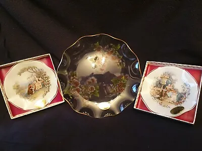 Buy Vintage Chance Glass Plate X3 • 4.99£