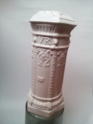Buy Honiton Pottery Victorian Style White  Post Box Piggy Bank 21 Cm • 16£