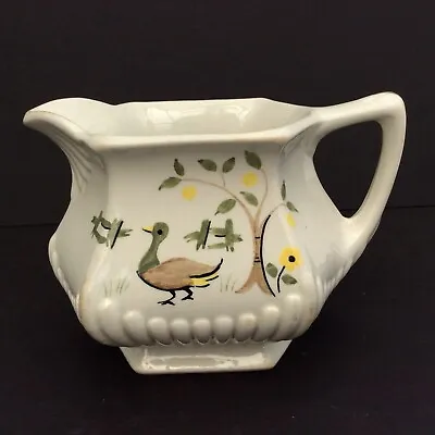 Buy Adams 'Micratex' Pottery Jug  Countryside Duck Lemon Tree Pattern. C. 1960-78. • 6£