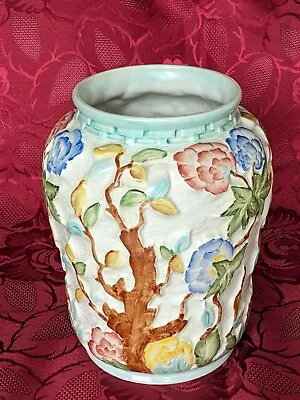 Buy 1960 H J Wood 'Indian Tree' Hand Painted Vase Mum Nan Nanna Grandma Christmas • 12.45£
