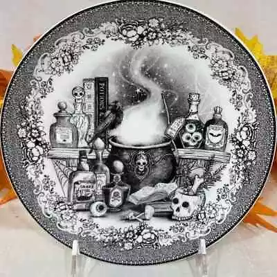 Buy EATON FINE DINING  Apothecary Cauldron Witch Potions Cookie Plate New • 21.09£