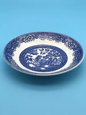Buy Blue Small Vintage Plate 14cm 5” Diameter Depicting Pagoda Chinease Boat Birds • 29£