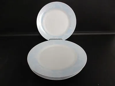 Buy Gibson Everyday Dinner Plate Blue And White Floral GUC Set Of 4 NO Chips/cracks • 48.20£